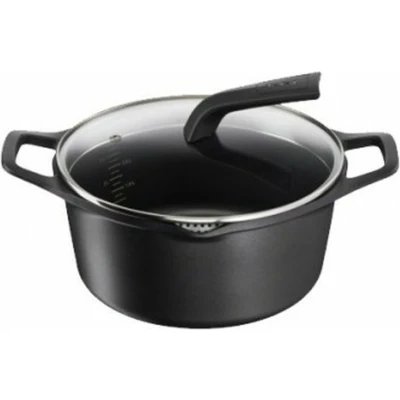 Afbeelding van Tefal Robusto Braadpan Ø20cm Inductie met Deksel en Schenktuiten Gietaluminium