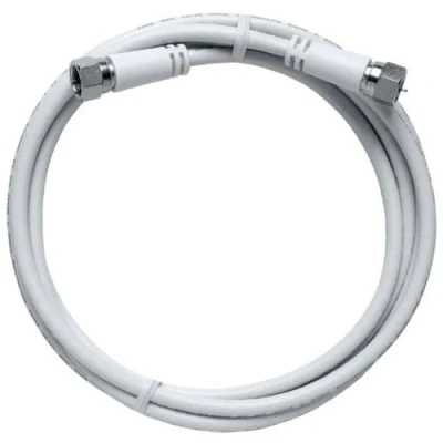 Afbeelding van Axing Satelliet Aansluitkabel [1x F stekker 1x stekker] 2.00 m 85 dB Wit