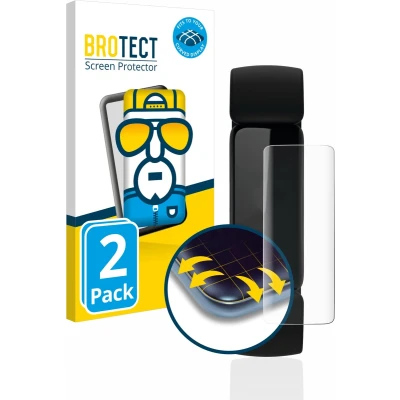 Afbeelding van BROTECT Screenprotector voor Fitbit Inspire 2 Folie Beschermfolie transparant volledig dekking (2 Stuks)