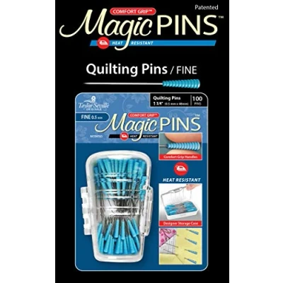 Afbeelding van Taylor Seville Originals Comfort Greep Warmte Resistent Prima (0.5 x 48mm) Quiltend Magic Pinnen 100 Stukken