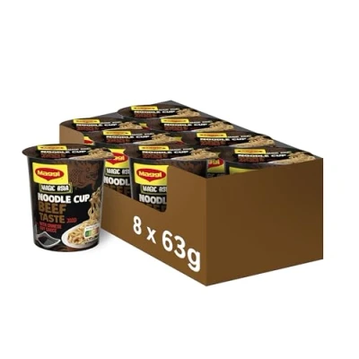 Afbeelding van Maggi magic Asia Noedels Beef 8 x 63 Gram beker