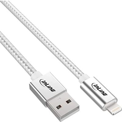 Afbeelding van InLine Lightning USB kabel (1 m, 2.0),