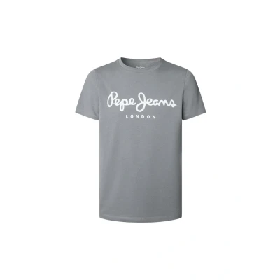 Afbeelding van Pepe Jeans Original Stretch Tshirt print, Heren, Maat: Large, Grey