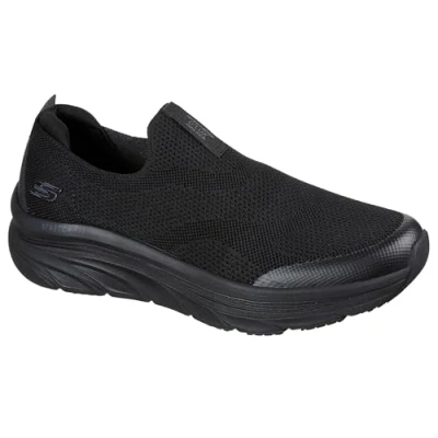 Afbeelding van Skechers D&#039;Lux Walker Orford Slip ins 232455 BBK, Mannen, Zwart, Sneakers,Sportschoenen, maat: 42,5
