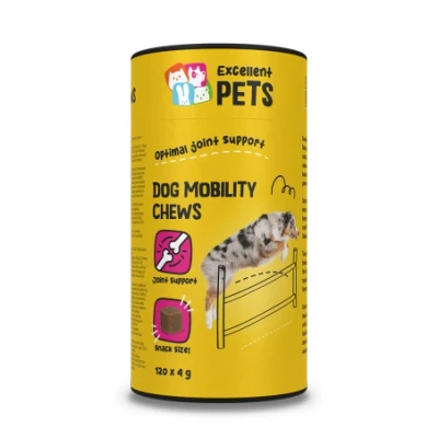 Afbeelding van Excellent Dog Mobility Chews Kauwsnoepjes Zachte snacks Voor het behoud van kraakbeen, pezen en banden Ondersteunt de gewrichtsfunctie Glutenvrij 120 stuks