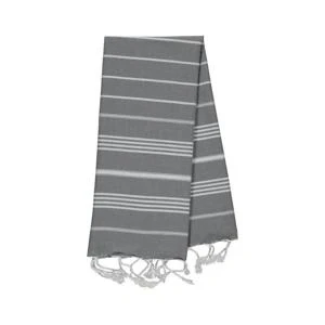 Afbeelding van Kleine Hamamdoek Leyla Dark Grey van Lalay