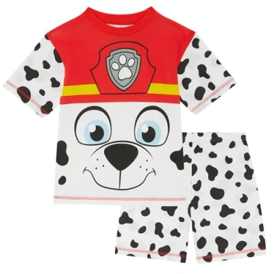 Afbeelding van Paw Patrol Chase or Marshall 100% katoenen korte pyjamaset, Marshall, 3 4 Jaar: 104cm