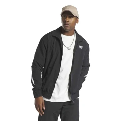 Afbeelding van Reebok Classic Vector Tracktop Trainingsvest, Heren, Maat: XS, Black