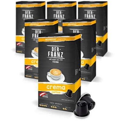 Afbeelding van Der Franz Nespresso compatibele Koffiecapsules, 6 x 10 Crema