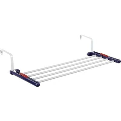 Afbeelding van Leifheit Hangdroger, kwarett 20, robuuste wanddroger, flexibel inzetbare wanddroger voor binnen en buiten, drooglengte 2m, 25.1 x 57.2 0.1cm