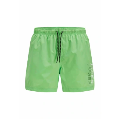 Afbeelding van Jack &amp; Jones Jpstmaui JJ Double LOGO AKM SN Zwemshorts, Heren, Maat: Small, Summer green