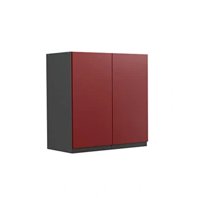 Afbeelding van Vicco Hangkast &quot;R Line&quot;, Rood/Antraciet, 60 cm J vorm
