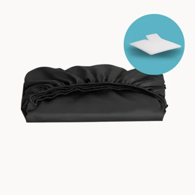 Afbeelding van Splittopper Hoeslaken Satijn 180x220 cm Keuze Uit Meerdere Kleuren Primaviera Deluxe Dekbed Discounter.nl