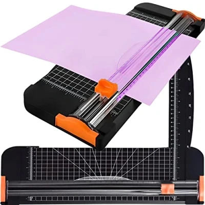 Afbeelding van Retoo Papiersnijder A4 snijmachine, scrapbooking gereedschap voor het snijden van papier, knutselpapier, karton, etiket, papiersnijmachine, guillotine trimmer, knutselproject