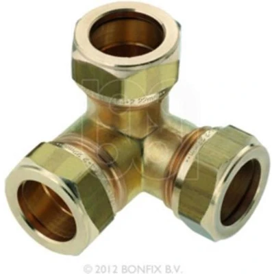 Afbeelding van Bonfix hoek T koppeling 22 mm knel