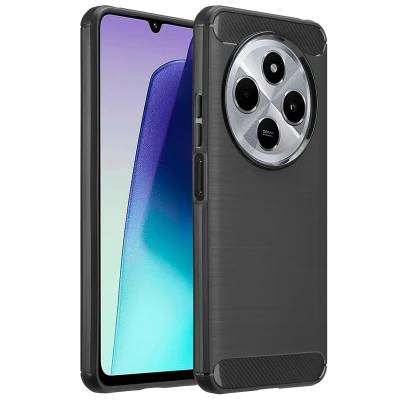 Afbeelding van imoshion Hoesje Geschikt voor Xiaomi Redmi 14C Siliconen Brushed Backcover Zwart