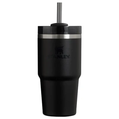 Afbeelding van STANLEY Quencher H2.0 FlowState roestvrij staal vacuüm geïsoleerde beker met deksel en rietje voor water, ijsthee of koffie, smoothie meer, zwart 2.0, 20oz