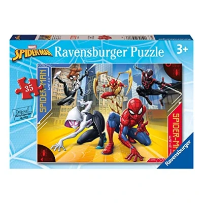 Afbeelding van Ravensburger Spiderman puzzel, collectie 35 stukjes, puzzel voor kinderen, aanbevolen leeftijd 3 + jaar