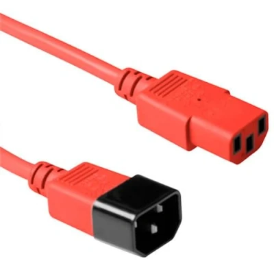 Afbeelding van ACT AK5429 Voedingskabel C13 C14 Rood 5 meter
