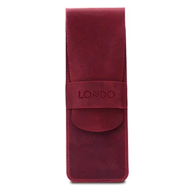 Afbeelding van Londo Lederen Etui Pencil Pouch (Rood)