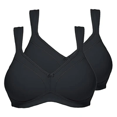 Afbeelding van Susa Damesbeha (verpakking van 2 stuks), zwart, 75B