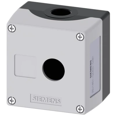 Afbeelding van Siemens 3SU1851 0AA00 0AB1 Lege behuizing 1 inbouwplaats, Voor bodembevestiging (l x b h) 89.4 85 64 mm Zonder markering Grijs stuk(s)