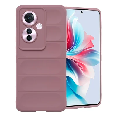 Afbeelding van Oppo Reno 11 F Hoesje Siliconen en TPU (zacht) imoshion Softcase/Backcover Paars Telefoonhoesje Black Friday Deals
