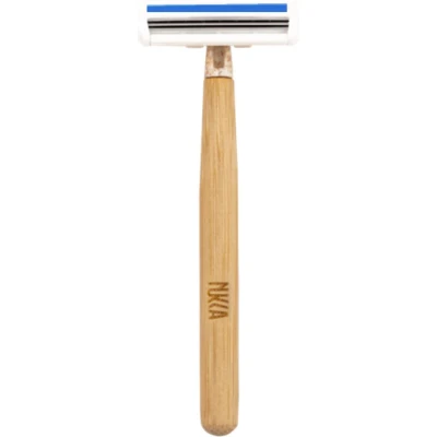 Afbeelding van Nukka Bamboe scheermes blauw 2 mesjes 8 stuks