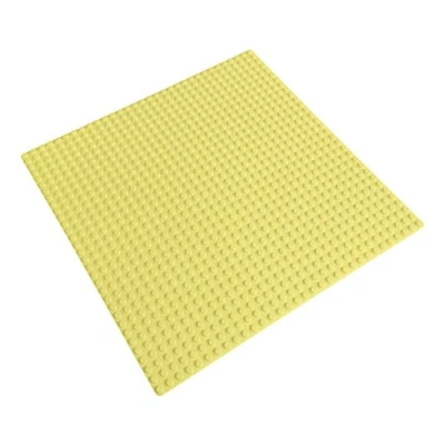 Afbeelding van Katara 1672 plaat bouwplaat 100% compatibel met Lego, Sluban, Papimax, Q Bricks, 25,5cm x / 32x32 pins, lichtgeel