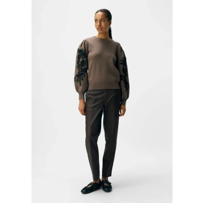 Afbeelding van Object Objjoana Trui, Dames, Maat: Small, Morel