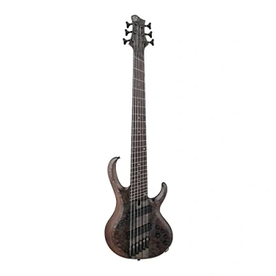 Afbeelding van Ibanez Bass Workshop BTB806MS Transparent Gray Flat 6 snarige elektrische basgitaar met softcase