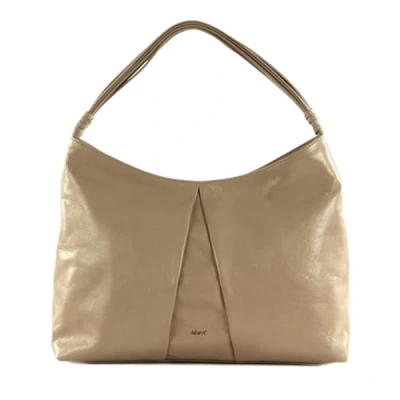 Afbeelding van abro Leren Schoudertas Leather Alias Soft Hobo Secret Rosa Beige