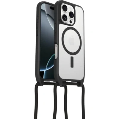 Afbeelding van Otterbox React Necklace Mag iPhone 16 Pro Hoesje black crystal
