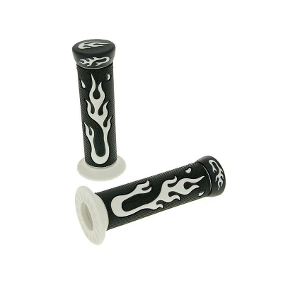 Afbeelding van Handgrepen set vlammen zwart, wit