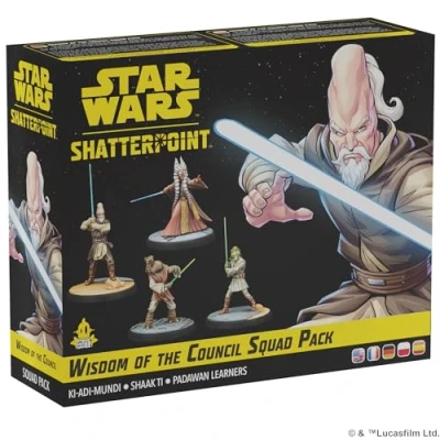 Afbeelding van Star Wars Shatterpoint Wisdom of The Council Squad Pack Tabletop Miniatures Game Atomic Mass are supplied unassembled and unpainted!