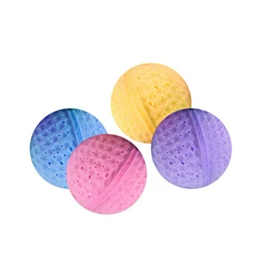 Afbeelding van Karlie Kat Speelgoed 4 Sponge Balls, diameter cm, diverse kleuren delig