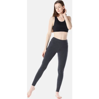 Afbeelding van Merry Style Dames Lange Leggings Sport Vrijetijdsbroek Sporbroek van Katonen Brede Taille MS MS10 429 LE Dunkelmelange XL