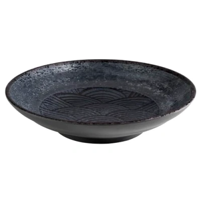 Afbeelding van APS 84911 schaal &quot;Dark Wave&quot;, zwart, melamine, 22,5 cm x 5
