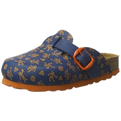 Afbeelding van Lico BIOLINE CLOG KIDS Uniseks, kinderen Clogs, Blauw/oranje, 27 EU