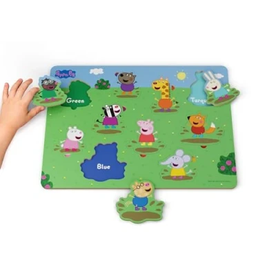 Afbeelding van Peppa Pig FSC® Houten Puzzel DeQube 10 Stukken Vormenpuzzel met Kleuren Vanaf 2 Jaar