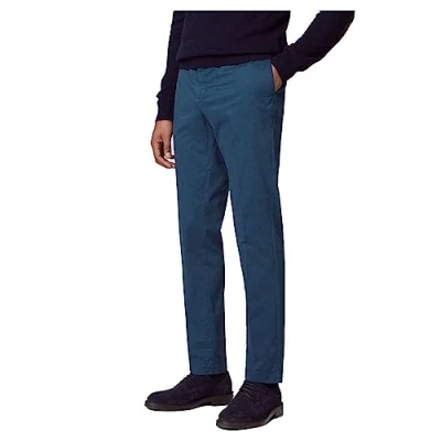 Afbeelding van Hackett London Heren C Chino Kensington broek, Blauw (benzine), 40W/34L, 40W / 34L