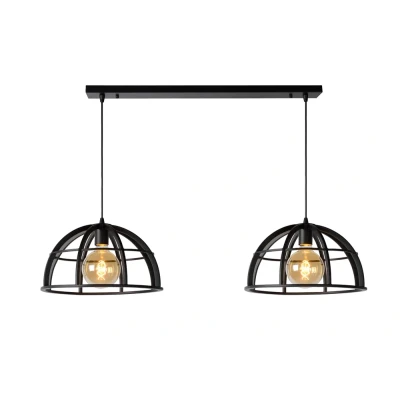 Afbeelding van Lucide DIKRA Hanglamp 2xE27 Zwart