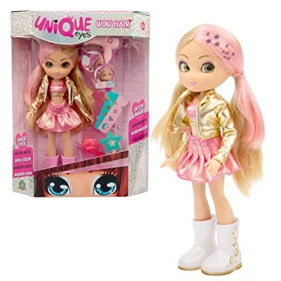 Afbeelding van Unieke Eyes, 25 cm grote pop Amy, met hun blik die je uit de ogen volgt, magisch haar, speelgoed voor kinderen vanaf 3 jaar, GIOCHI PREZIOSI, MYM082