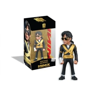 Afbeelding van BANDAI Minix Michael Jackson 10K Verzamelfiguur, 12 cm, verzamelstukken voor tentoonstelling, cadeau idee, speelgoed kinderen en volwassenen, muziekfans (MN18895)