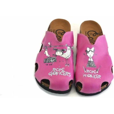 Afbeelding van GOBY Rope Dancers Clogs Slippers Hoge kwaliteit Handmade Maat 35