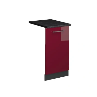 Afbeelding van Vicco Fame LineVoorpaneel vaatwasser 45 cm , WB Antraciet Bordeauxrode hoogglans