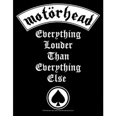 Afbeelding van Motorhead ; Everything Louder Rugpatch