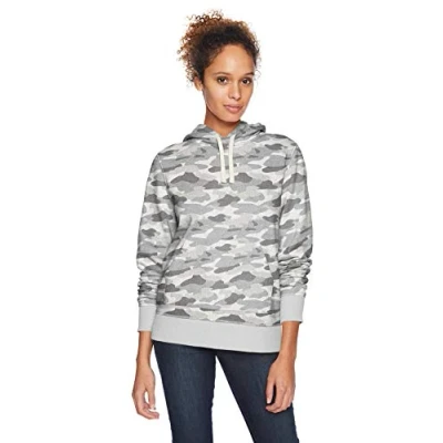 Afbeelding van Amazon Essentials Women&#039;s Fleecetrui met capuchon (verkrijgbaar in grote maten), Grijs Camo, XXL