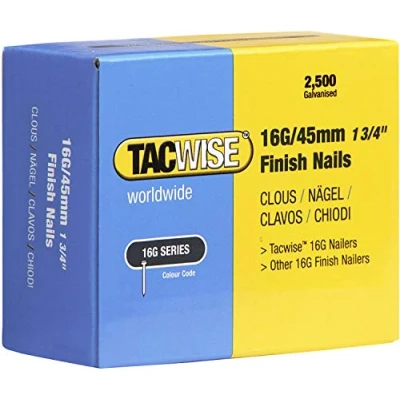 Afbeelding van Tacwise afbouwnagel maat 16 Nagel voor tacker 45 mm Gegalvaniseerd 2500 stuks