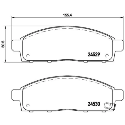 Afbeelding van Brembo Remblokset P 54 038